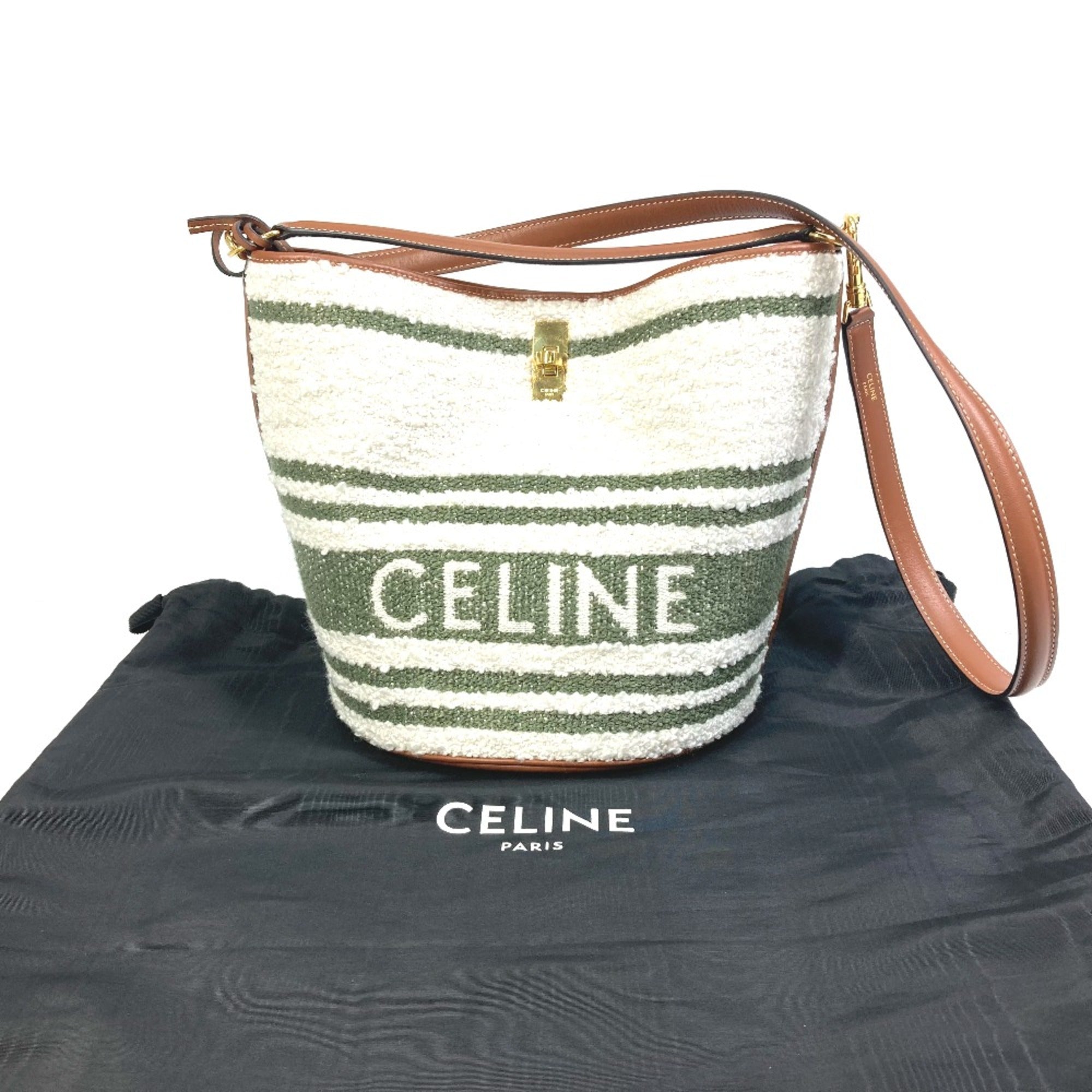 Celine White Leather Handbag