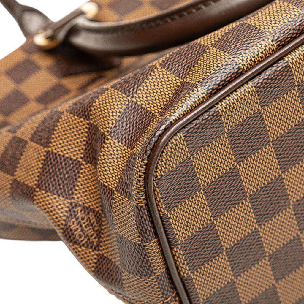 Louis Vuitton Damier Brown Pvc Leather Handbag Tote Bag