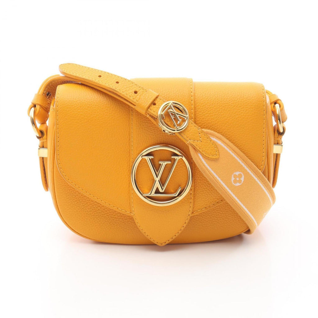 Louis Vuitton Yellow Leather Handbag Shoulder Bag