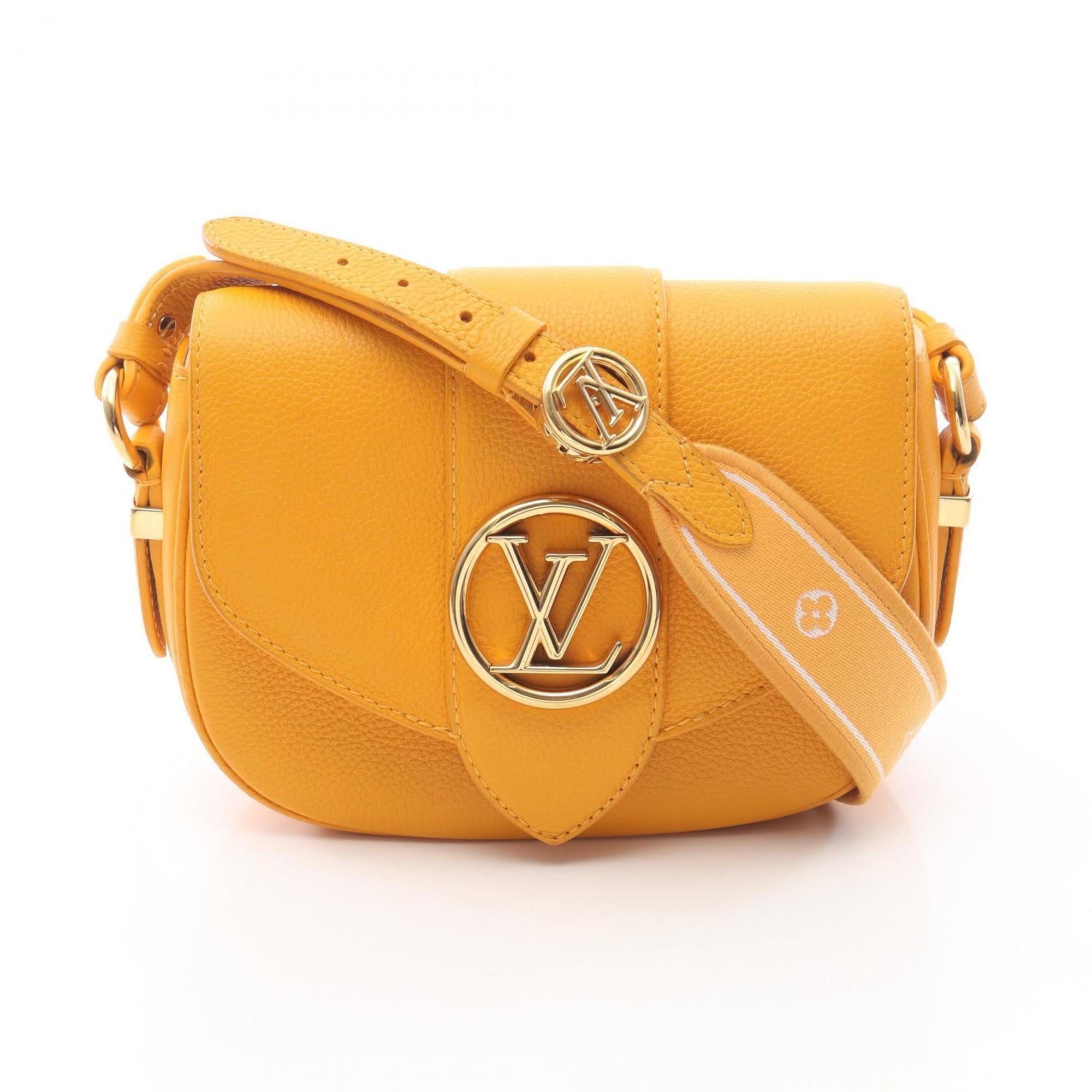 Louis Vuitton Yellow Leather Handbag Shoulder Bag