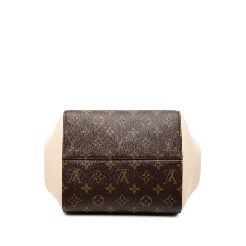Louis Vuitton Beige Brown Red Color Pvc Leather Handbag Shoulder Bag