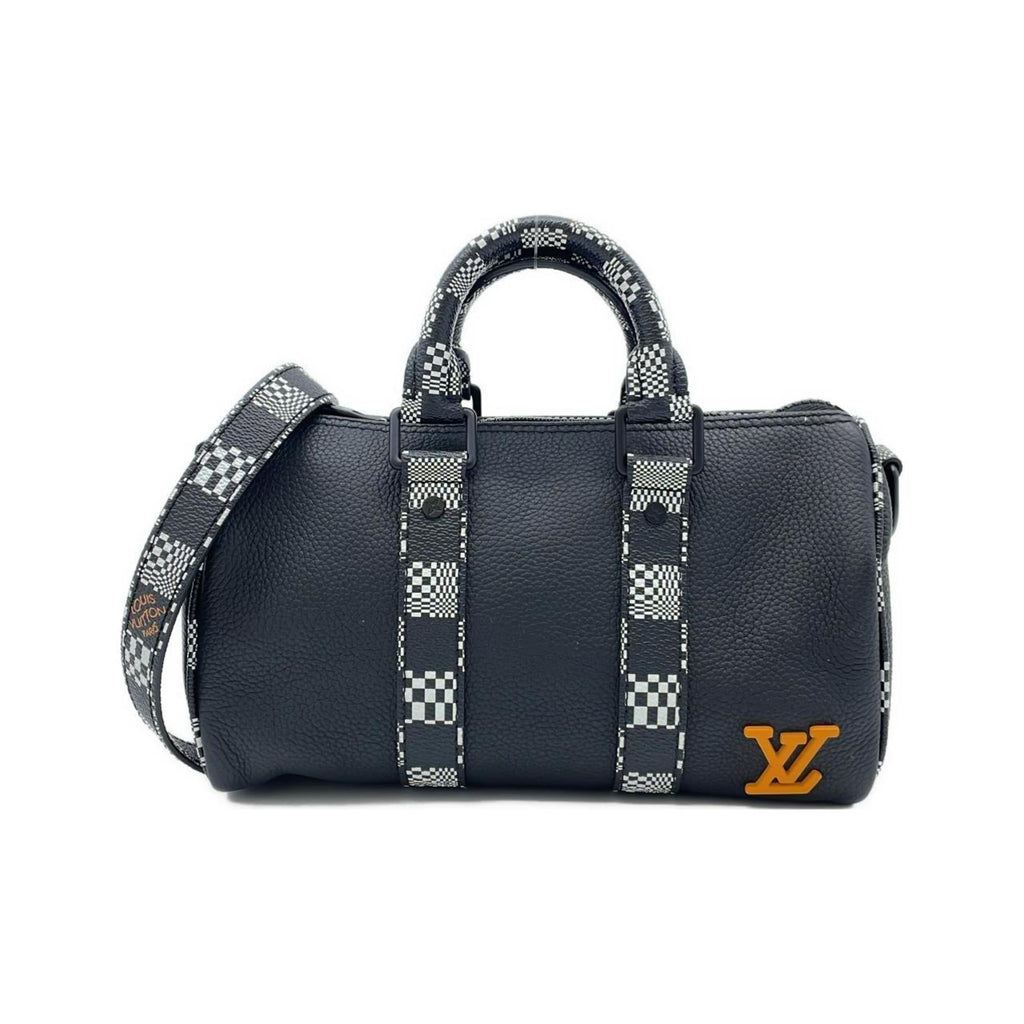 Louis Vuitton Black Leather Shoulder Bag