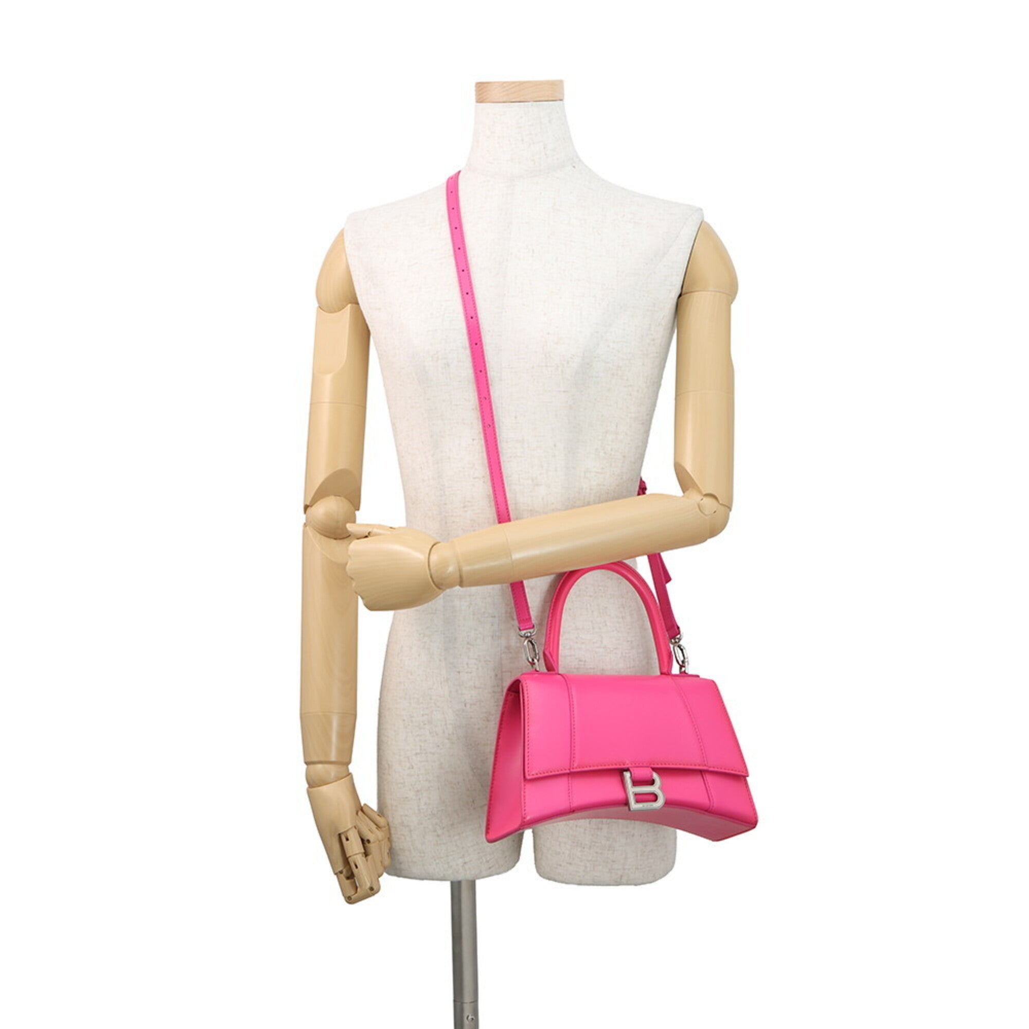Balenciaga Pink Leather Handbag Shoulder