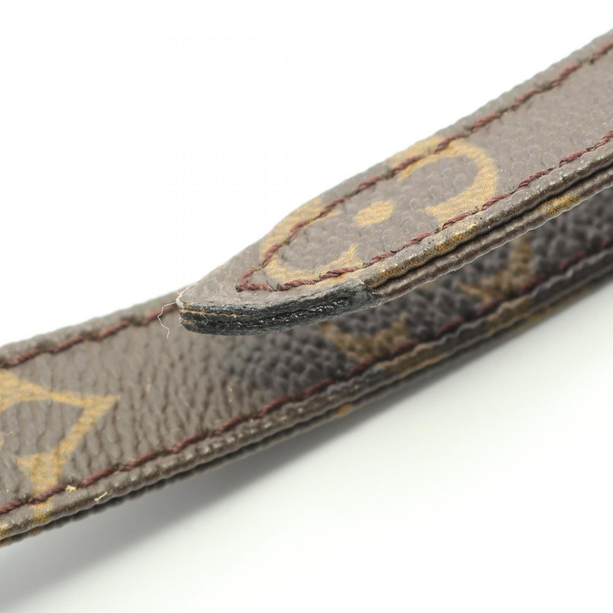 Louis Vuitton Brown Monogram Coated Canvas Leather Shoulder Bag