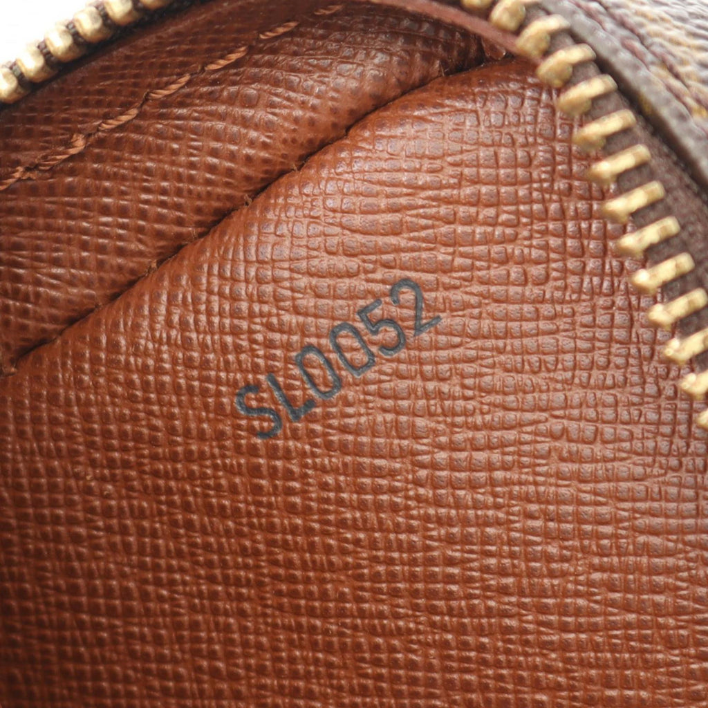 Louis Vuitton Brown Coated Canvas Leather Shoulder Bag