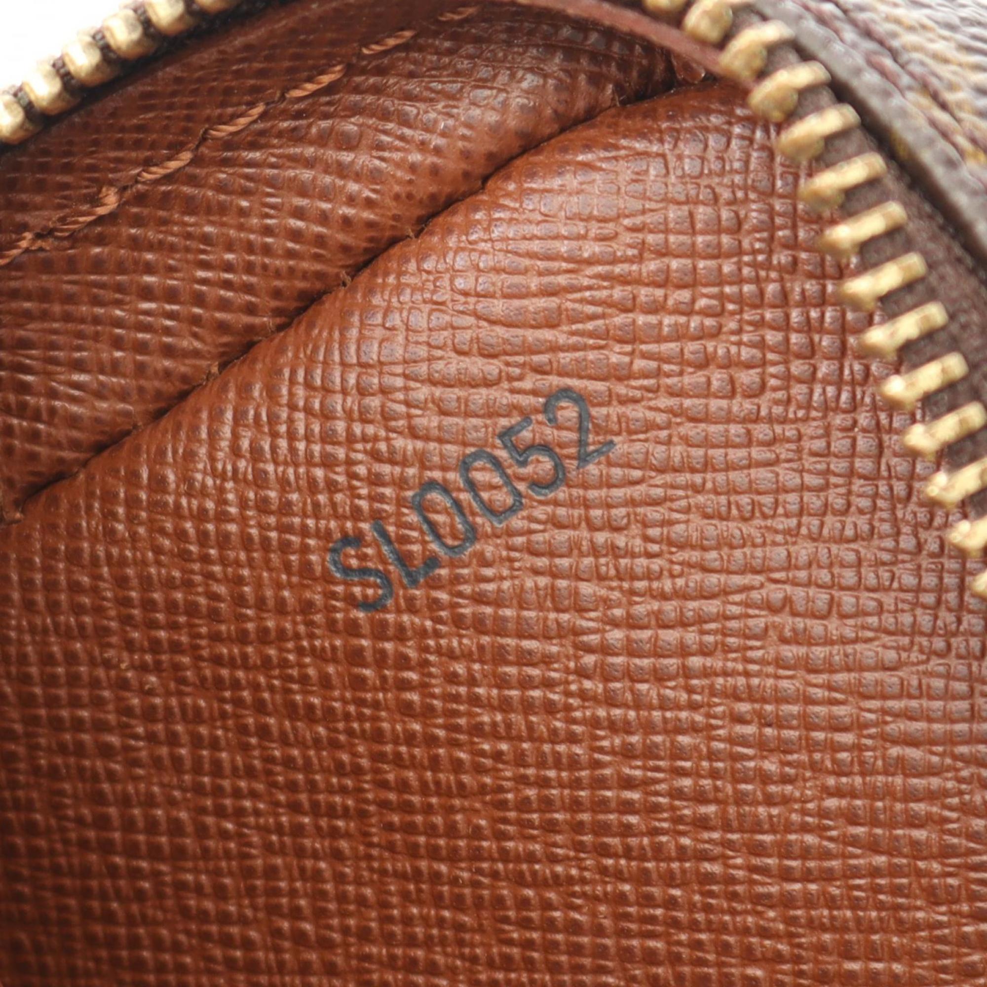 Louis Vuitton Brown Coated Canvas Leather Shoulder Bag