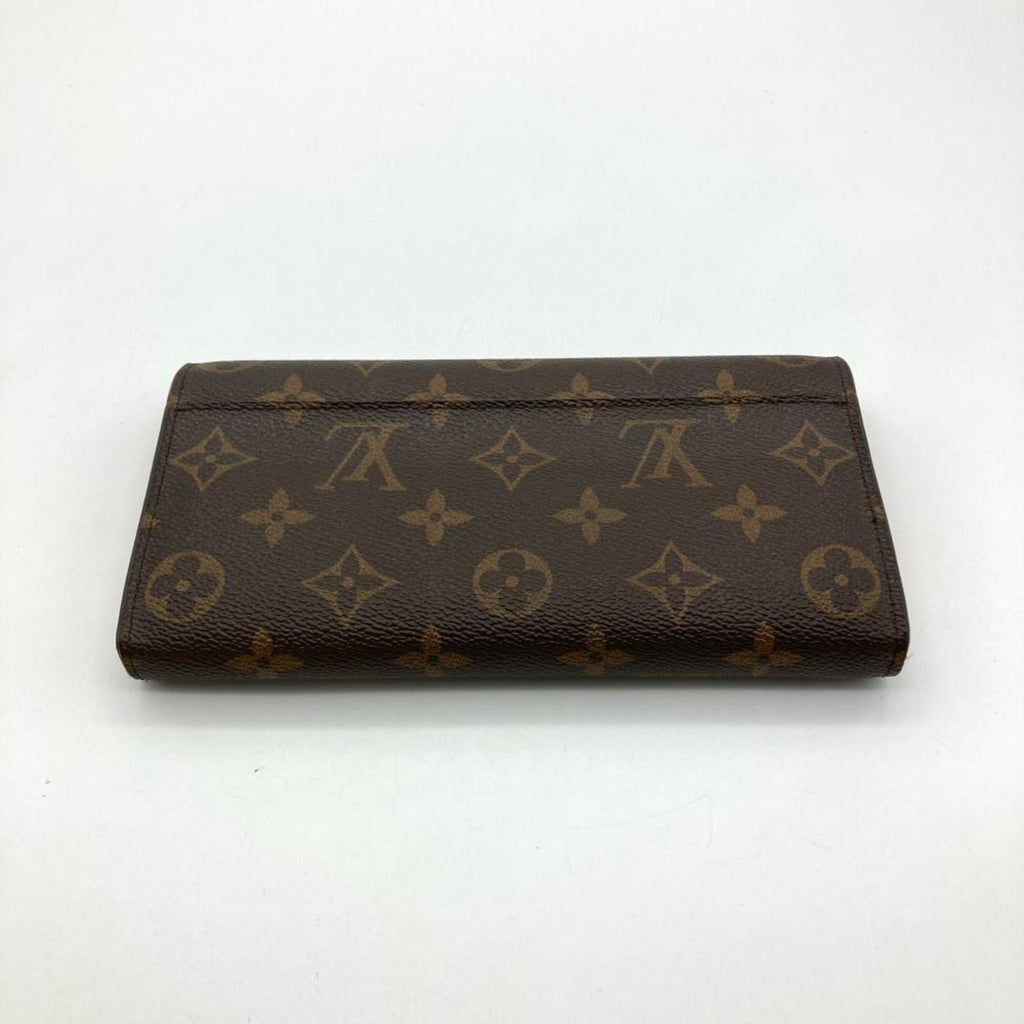 Louis Vuitton Brown Monogram Canvas Long Wallet (Tri-Fold)