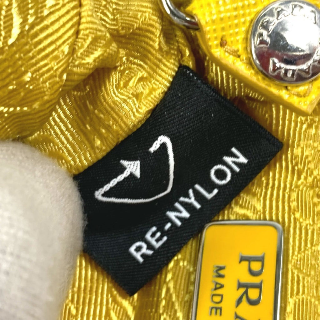Prada Yellow Nylon Pouch