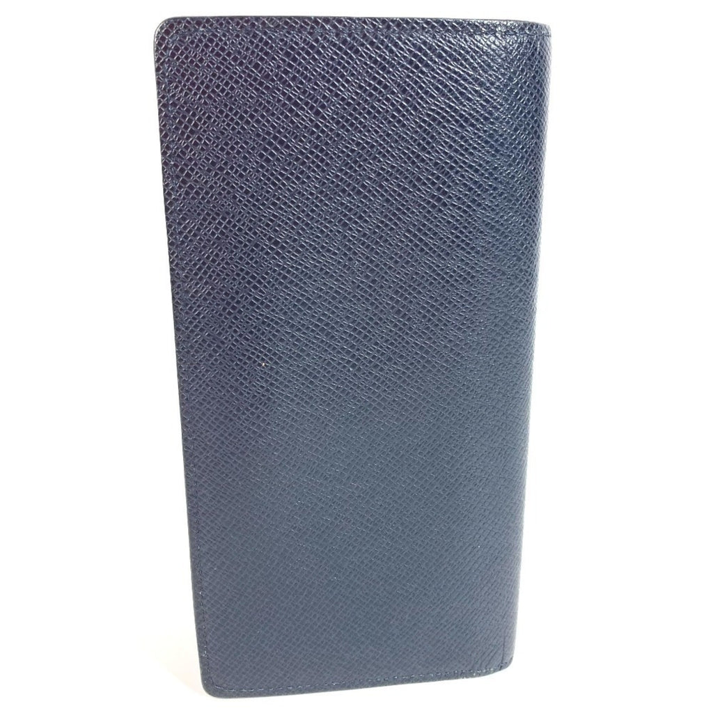 Louis Vuitton Blue Ocean Taiga Leather Leather Long Wallet