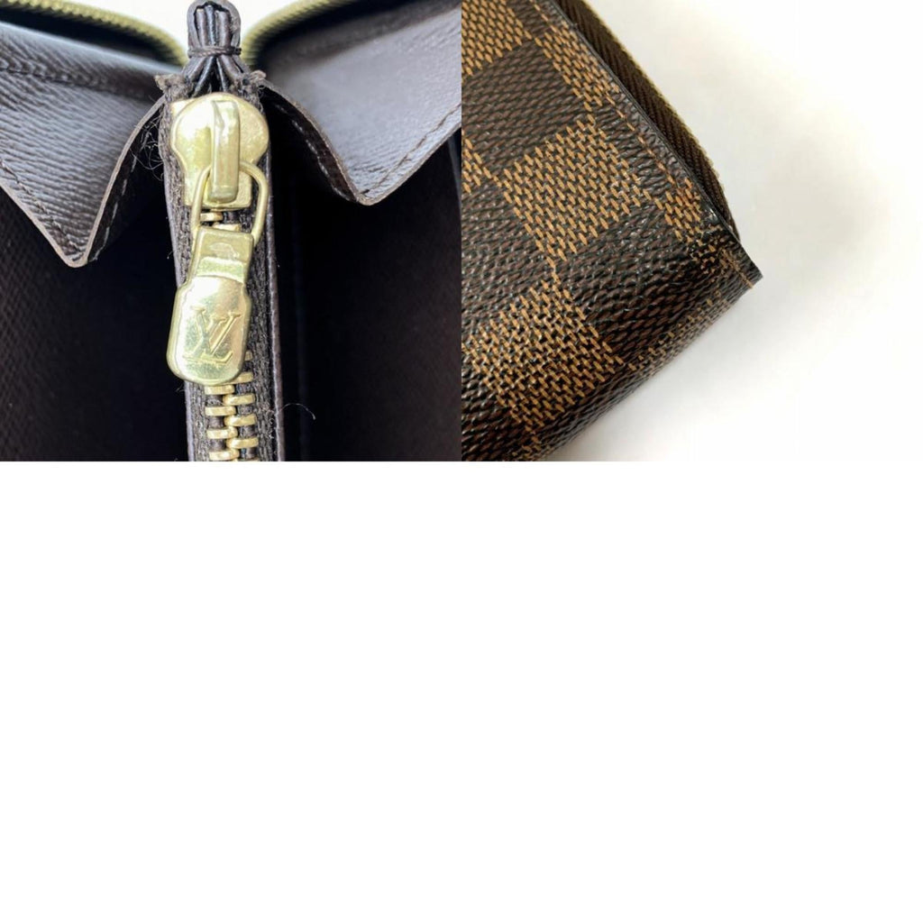 Louis Vuitton Damier Brown Damier Canvas Long Wallet