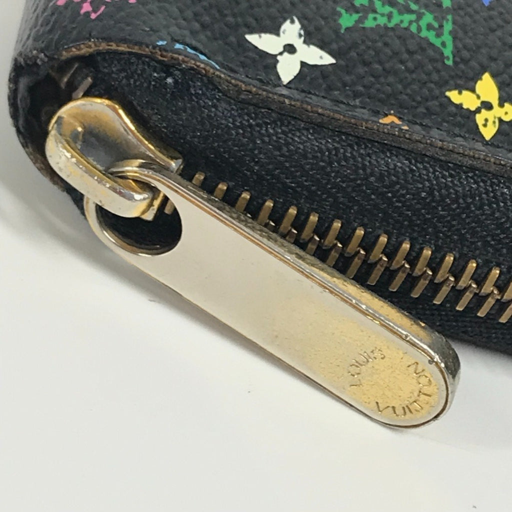 Louis Vuitton Black Multi-Color Noir Monogram Multicolore Canvas Long Wallet