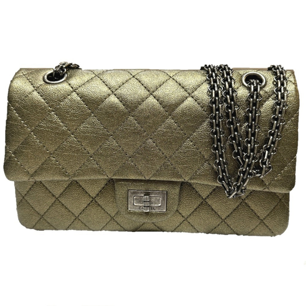 Chanel Bronze Leather Shoulder Bag
