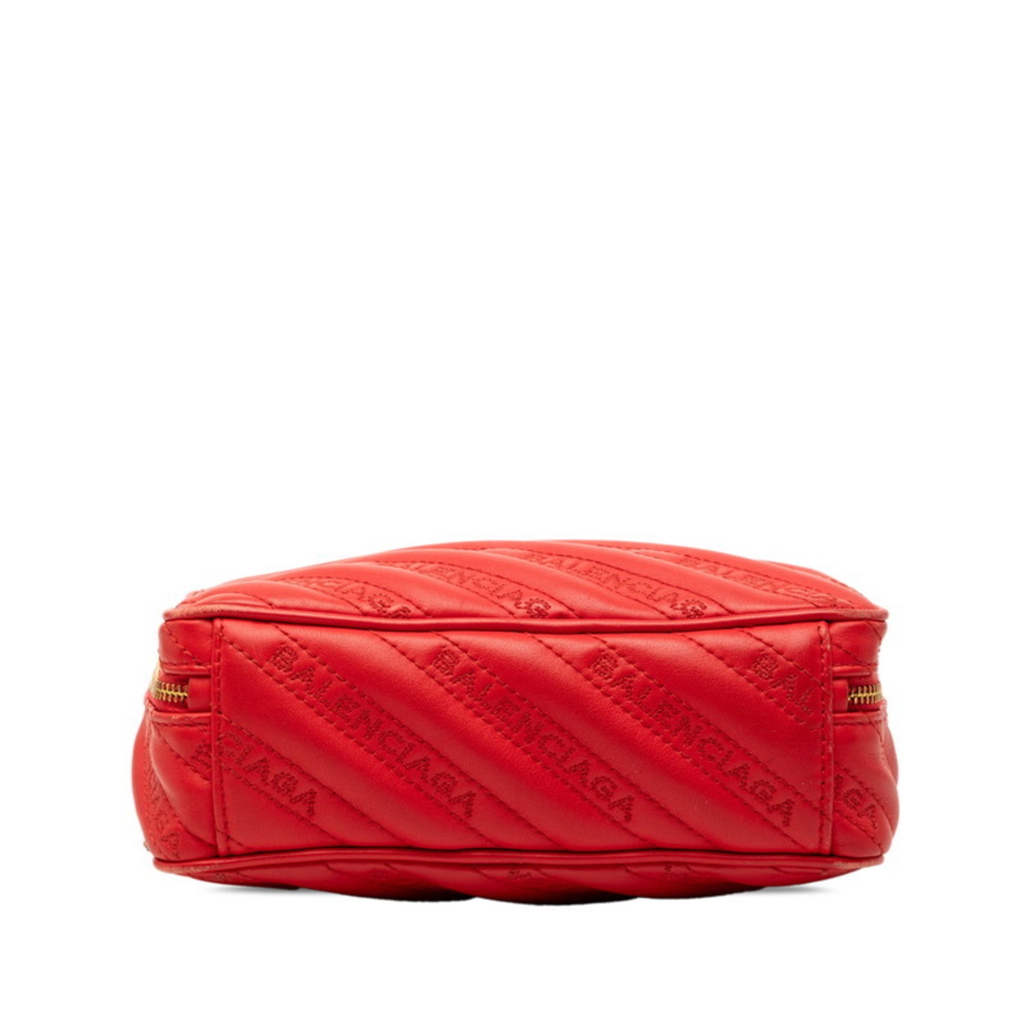 Balenciaga Red Color Leather Shoulder