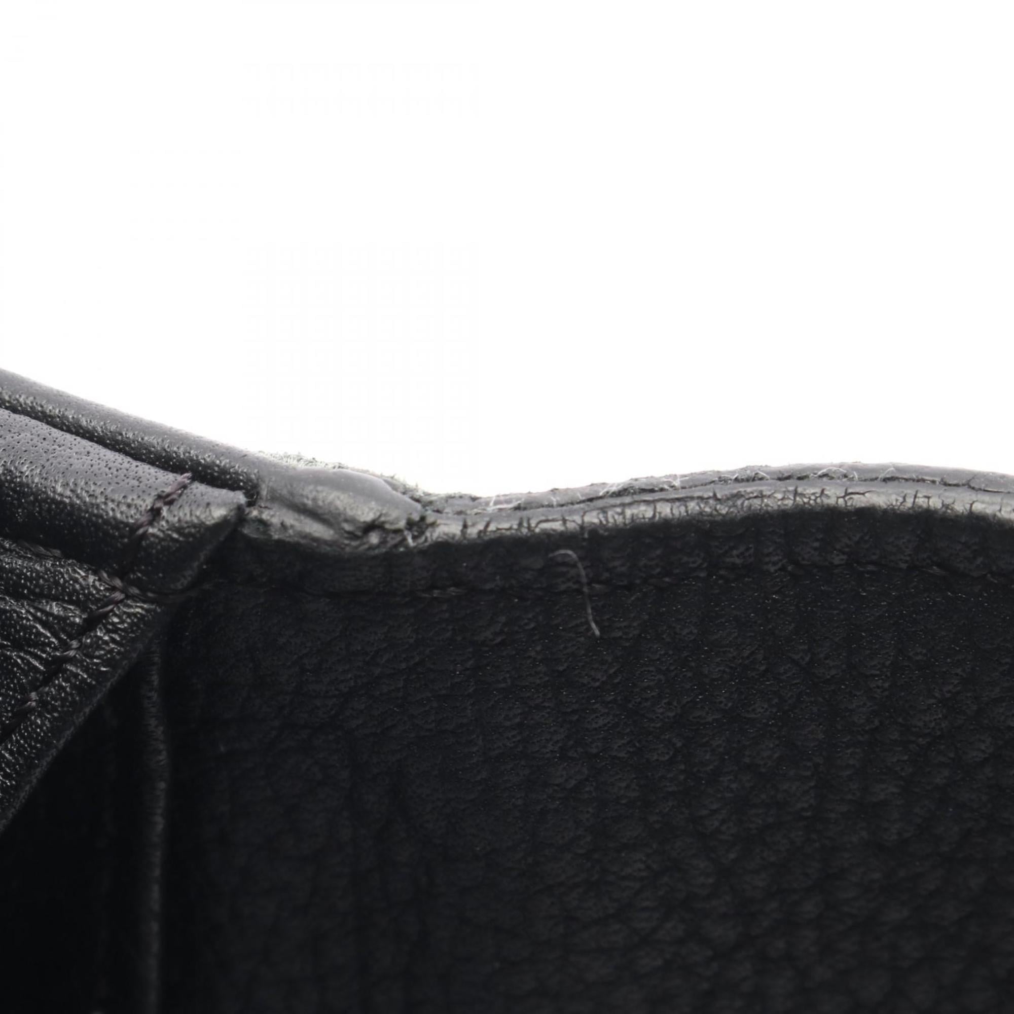 Louis Vuitton Black Noir Mahina Leather Leather Long Wallet