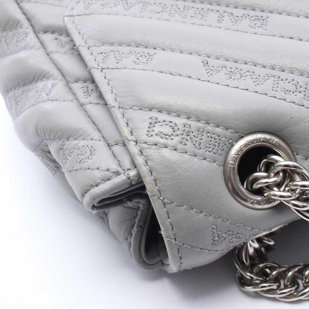 Balenciaga Gray Leather Handbag Shoulder