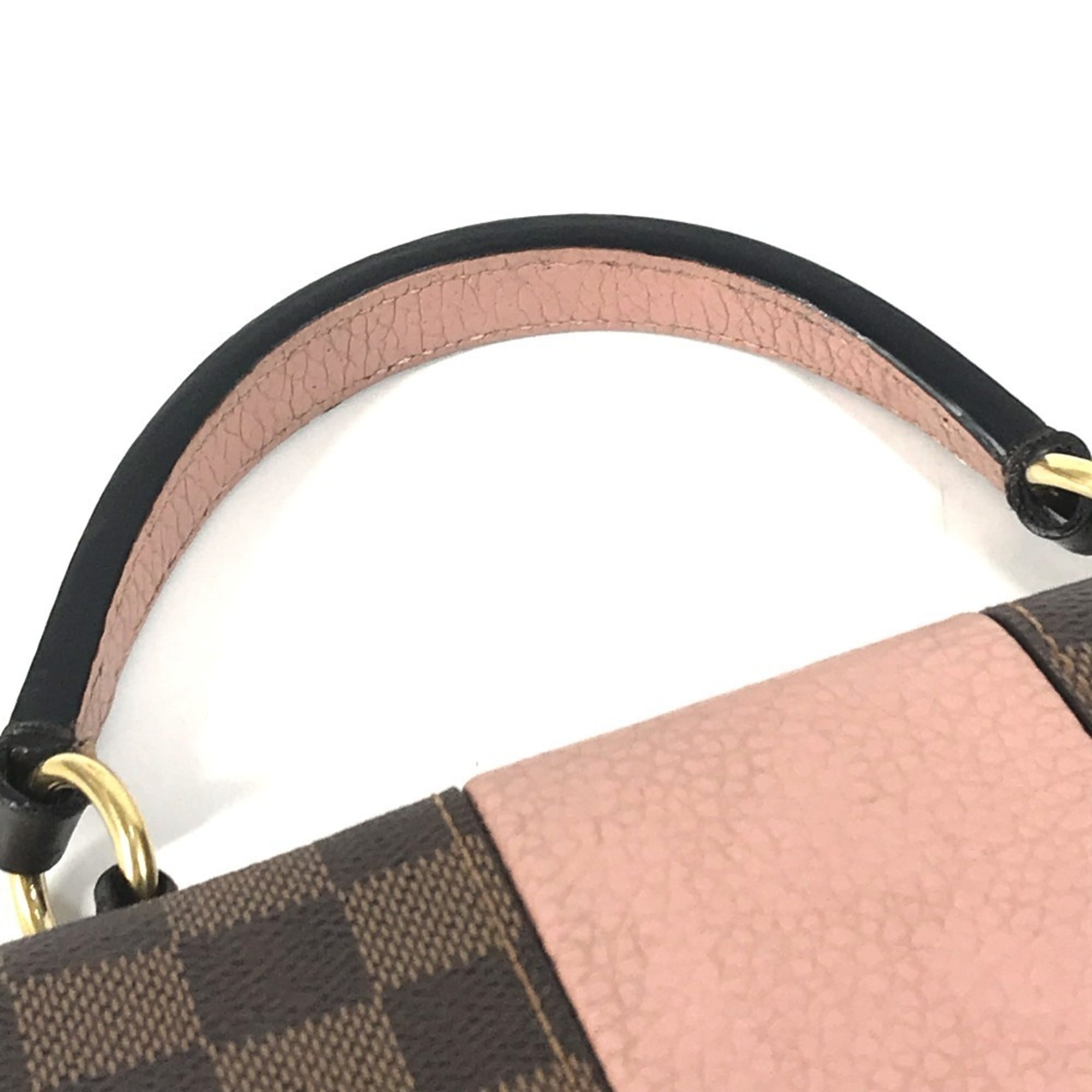 Louis Vuitton Damier Brown Pink Damier Canvas Handbag Shoulder Bag