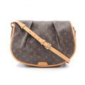 Louis Vuitton Brown Coated Canvas Leather Shoulder Bag