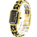 Chanel Premiere Rock Quartz Watch Plated Metal And Leather Watch