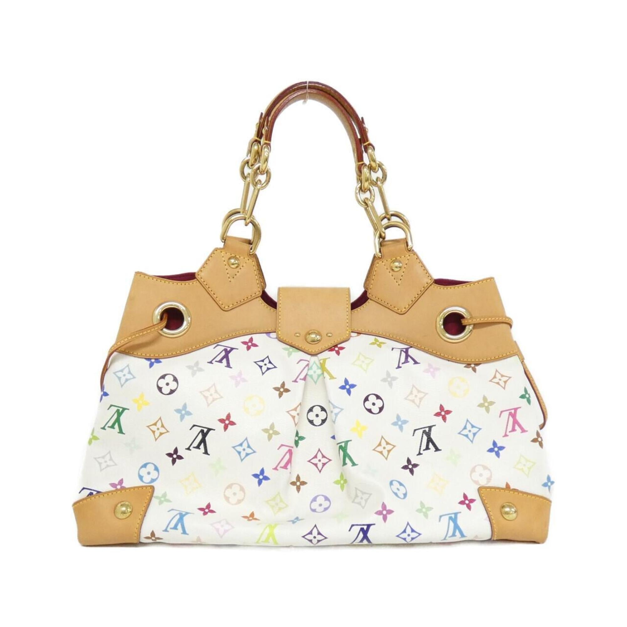 Louis Vuitton White Coated Canvas Shoulder Bag