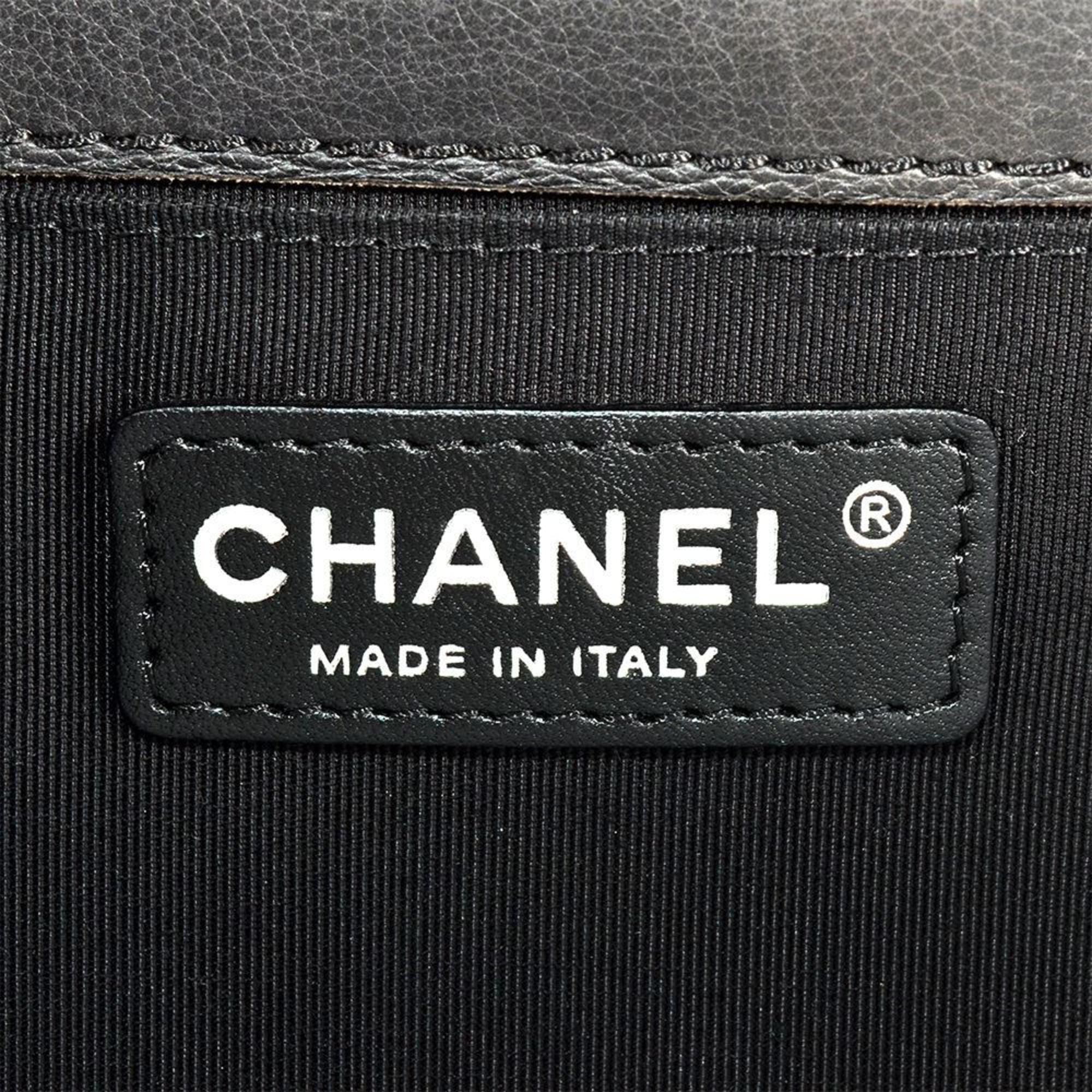 Chanel Black Leather Shoulder Bag