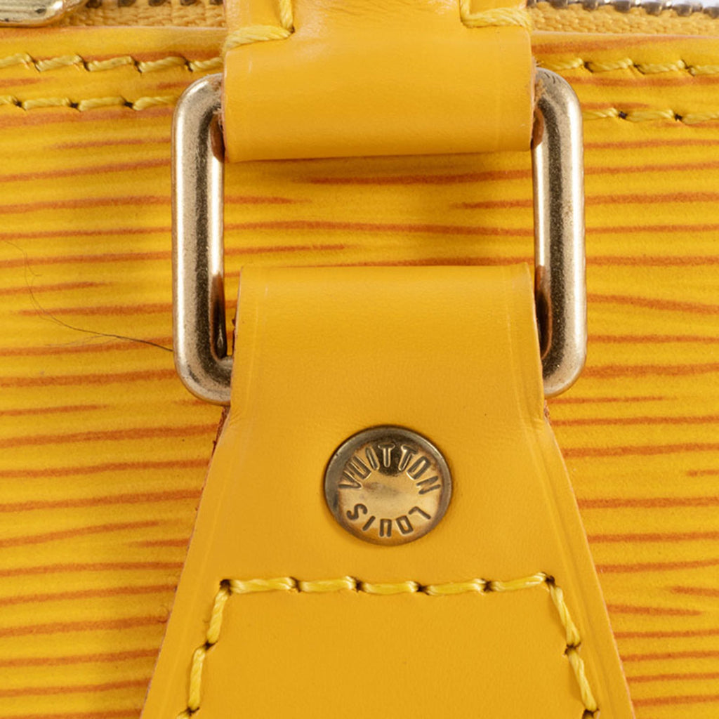 Louis Vuitton Yellow Epi Leather Handbag