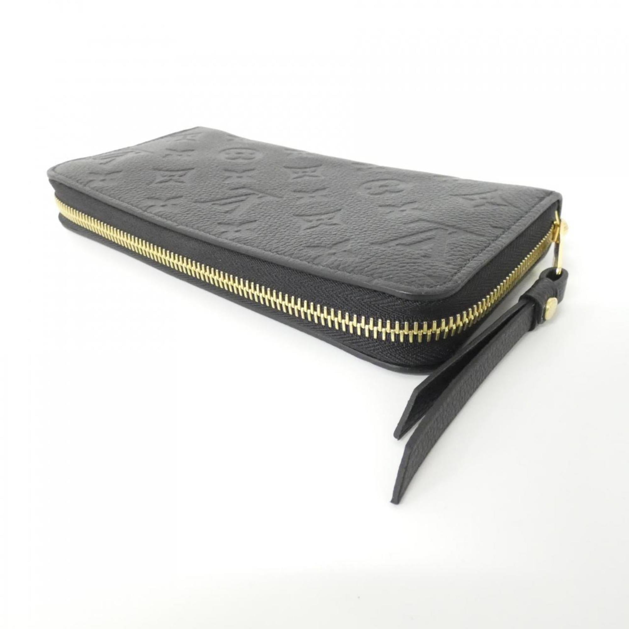 Louis Vuitton Black Monogram Monogram Empreinte Leather Long Wallet