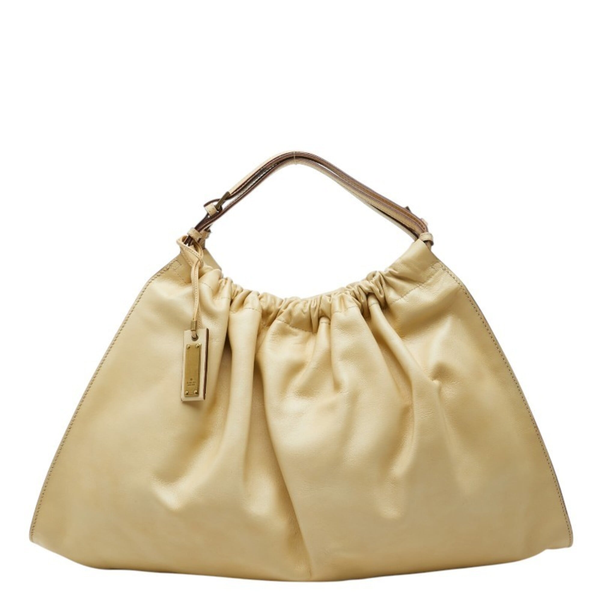 Gucci Ivory Leather Handbag (Pre-Owned)