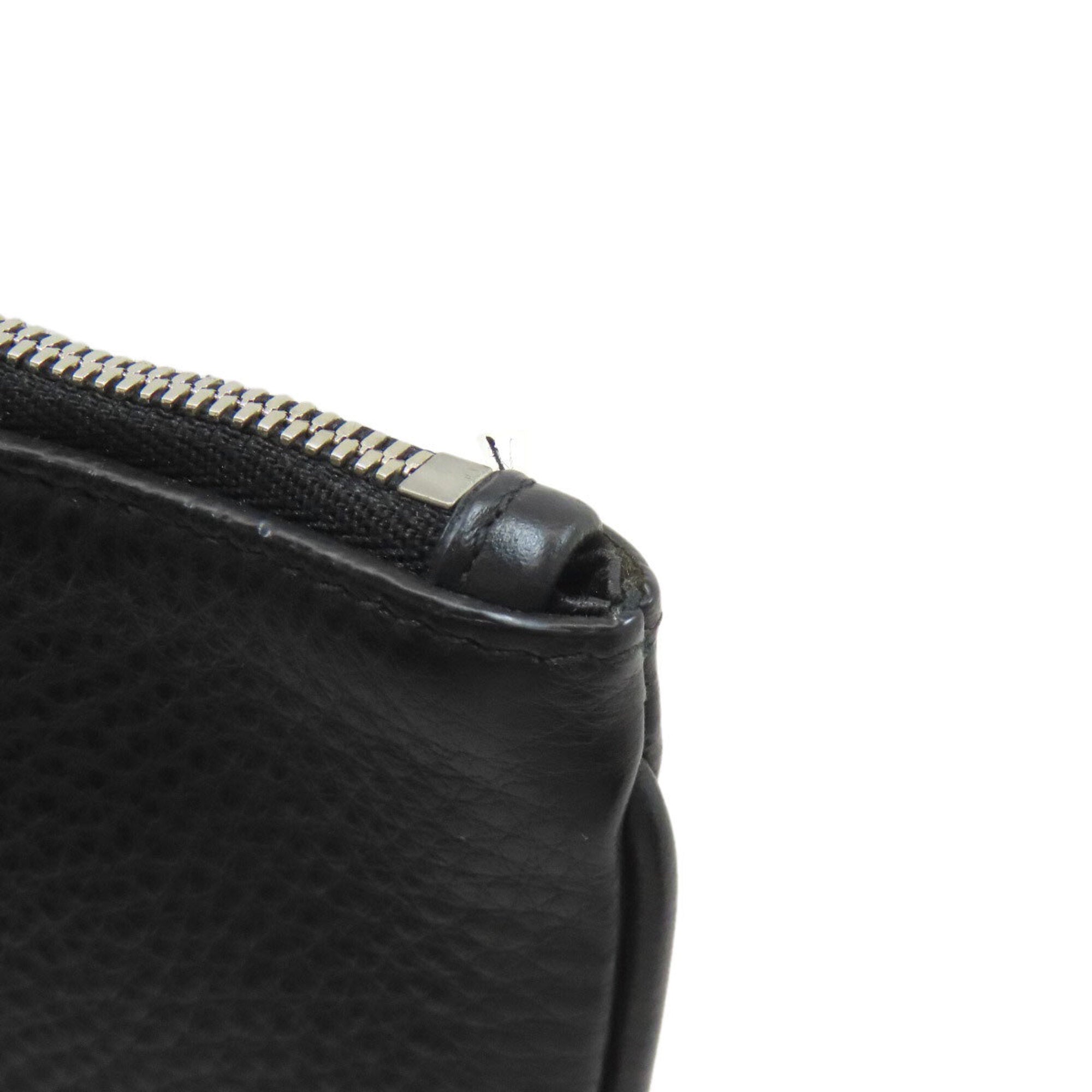 Balenciaga Black Leather Pouch