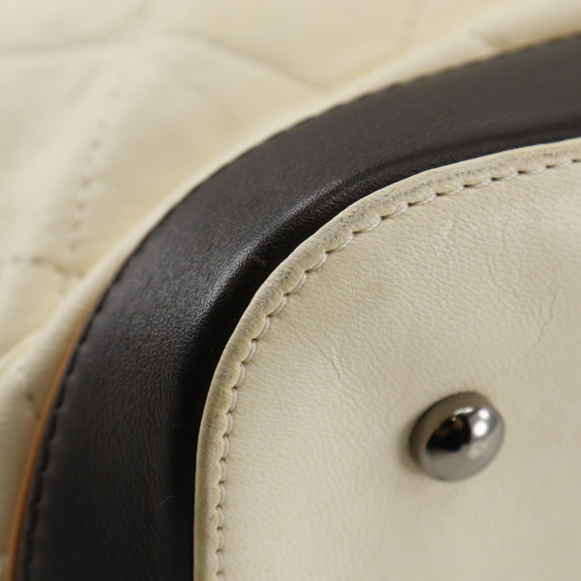 Chanel Ivory Leather Tote Bag