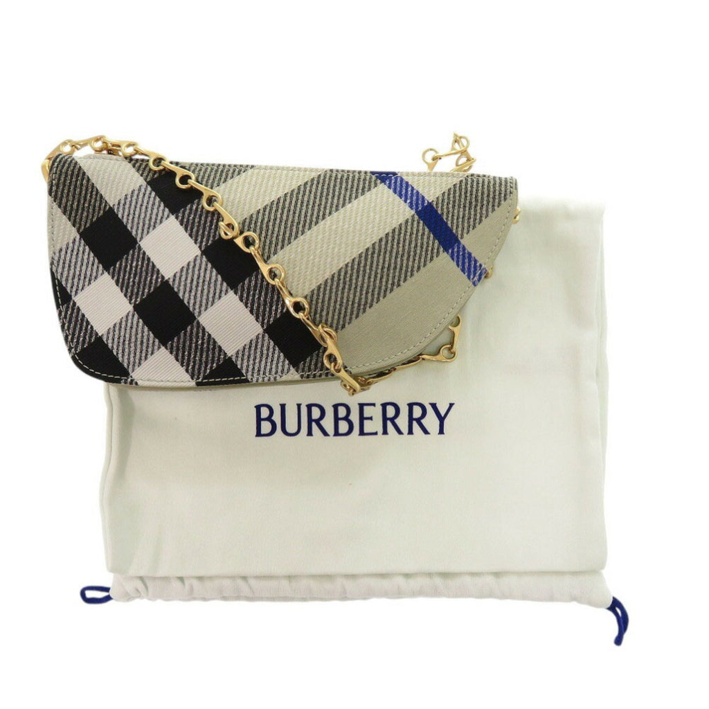 Burberry Beige Canvas Shoulder Bag