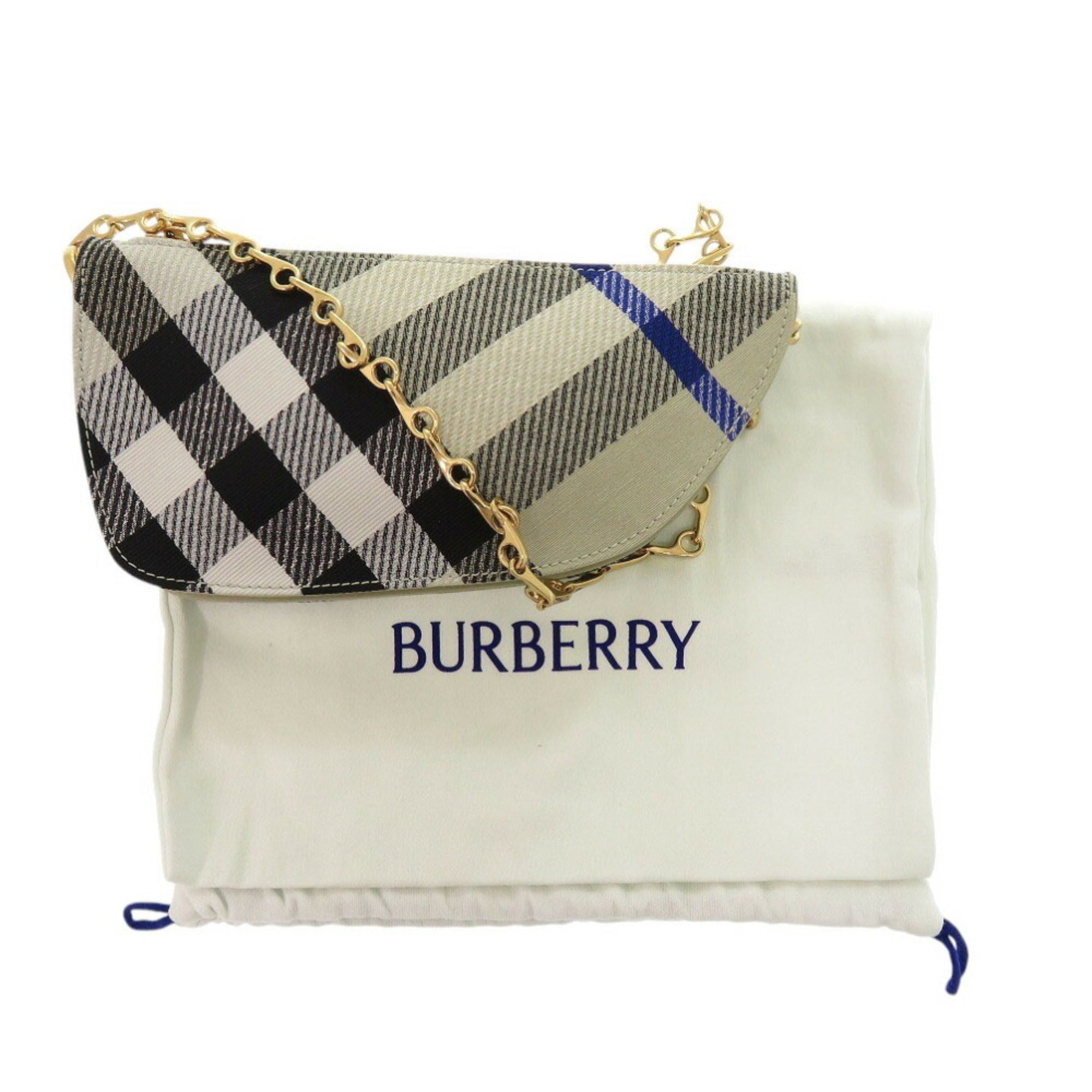 Burberry Beige Canvas Shoulder Bag