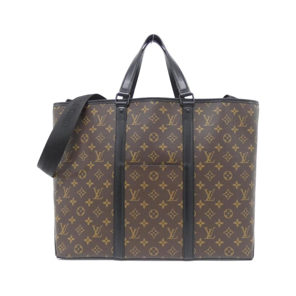 Louis Vuitton Monogram Macassar Black Brown Coated Canvas Tote Bag