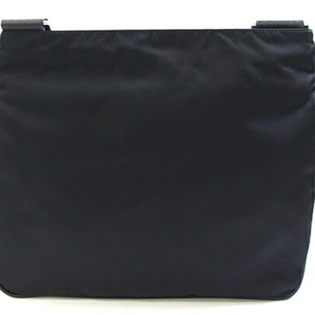 Prada Black Nylon Leather Shoulder Bag