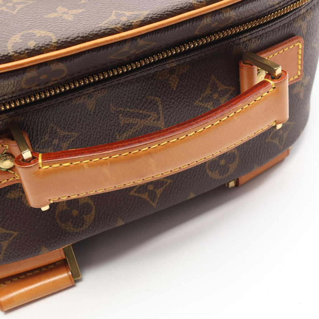 Louis Vuitton Monogram Brown Coated Canvas Leather Handbag