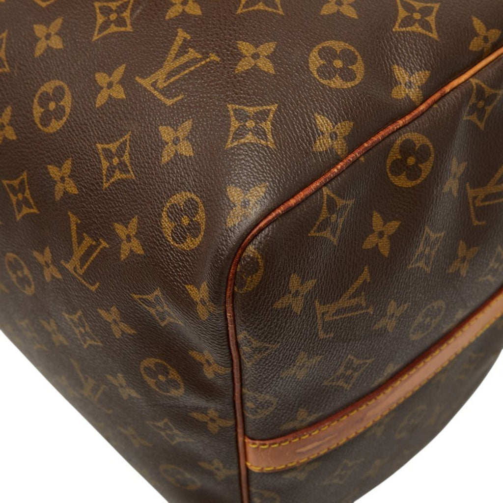 Louis Vuitton Brown Pvc Leather Boston Bag Shoulder Bag