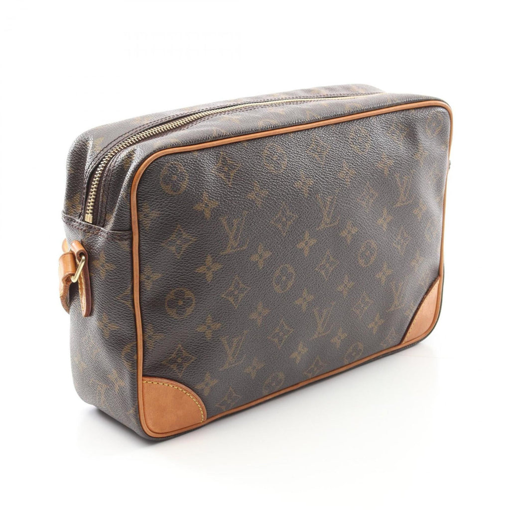 Louis Vuitton Brown Coated Canvas Pvc Monogram Leather Shoulder Bag
