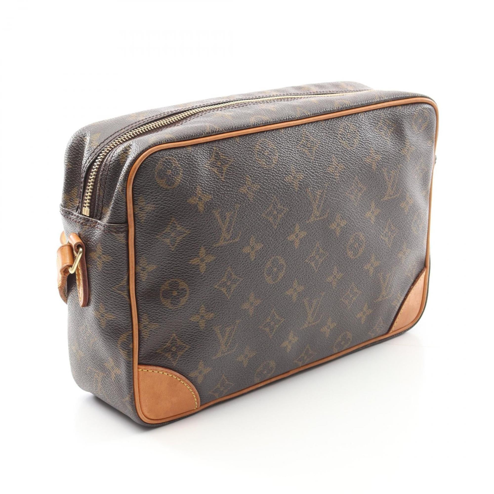 Louis Vuitton Brown Coated Canvas Pvc Monogram Leather Shoulder Bag