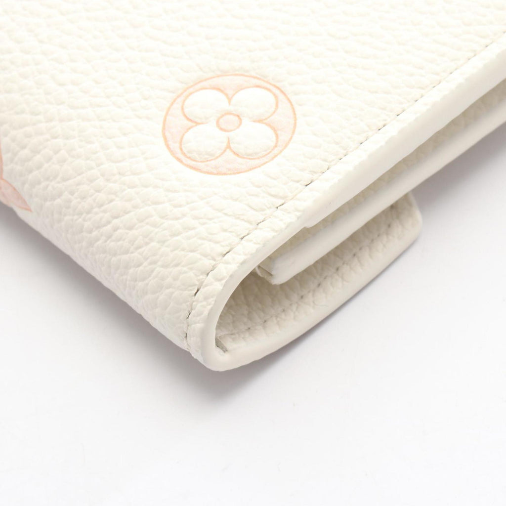 Louis Vuitton Peach Pink White Monogram Empreinte Wallet (Tri-Fold)