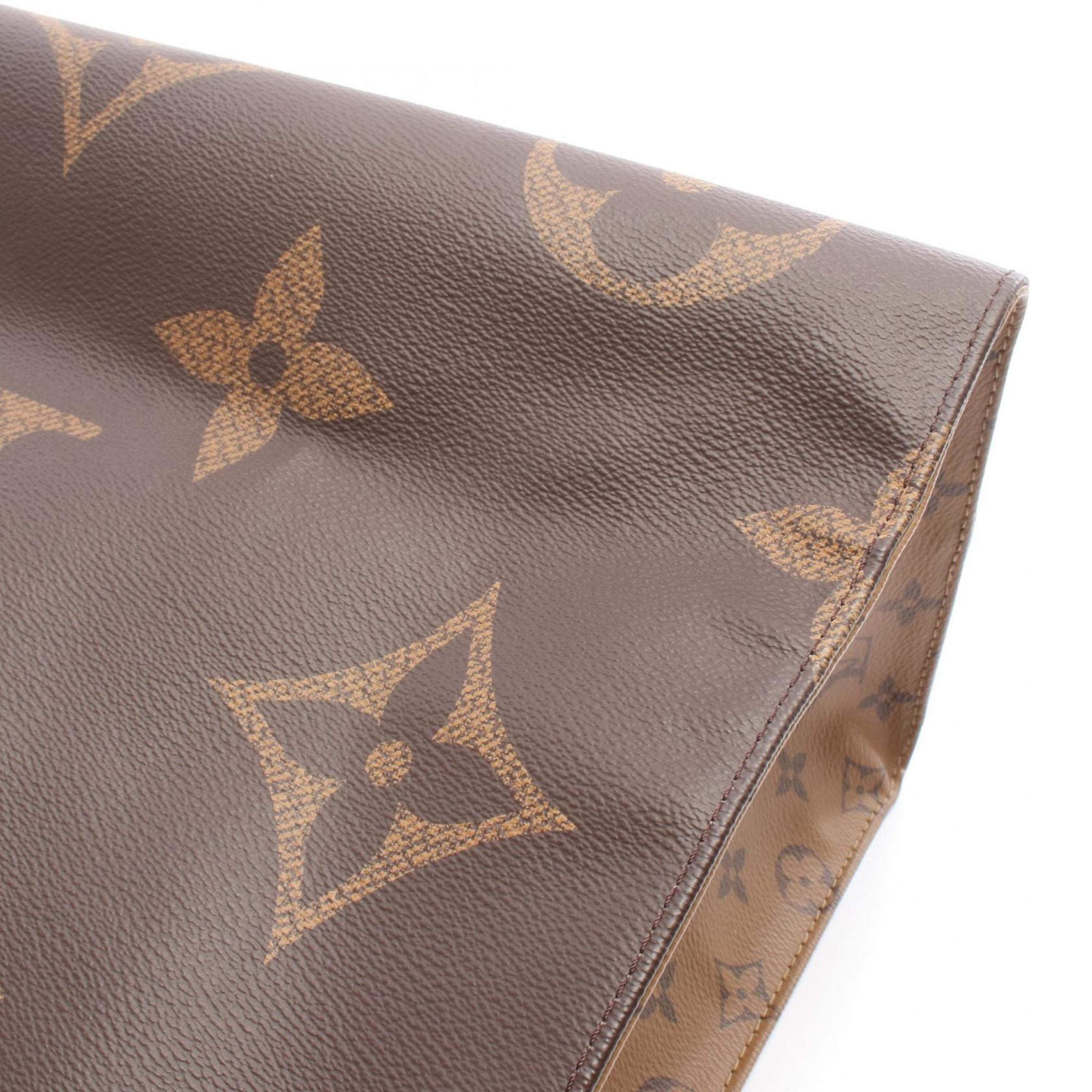 Louis Vuitton Brown Coated Canvas Monogram Reverse Pvc Leather Shoulder Bag