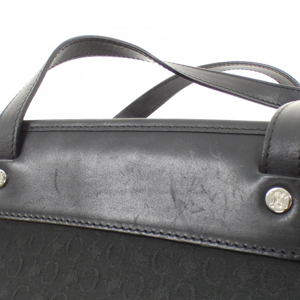 Celine Black Canvas Handbag