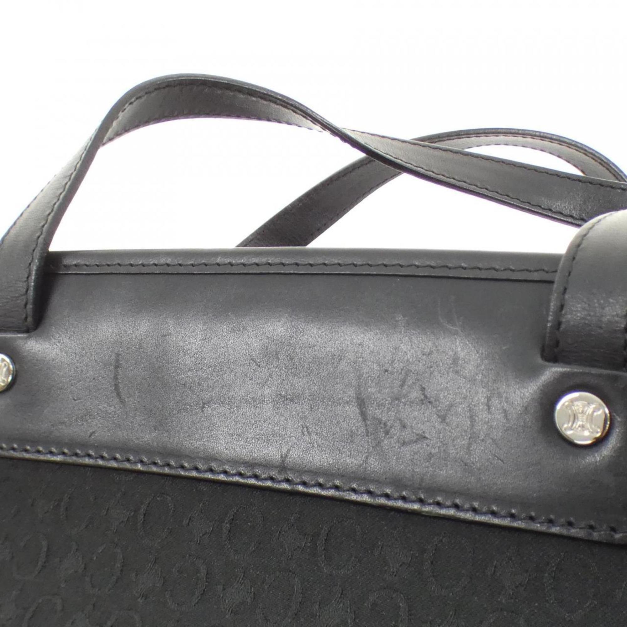 Celine Black Canvas Handbag