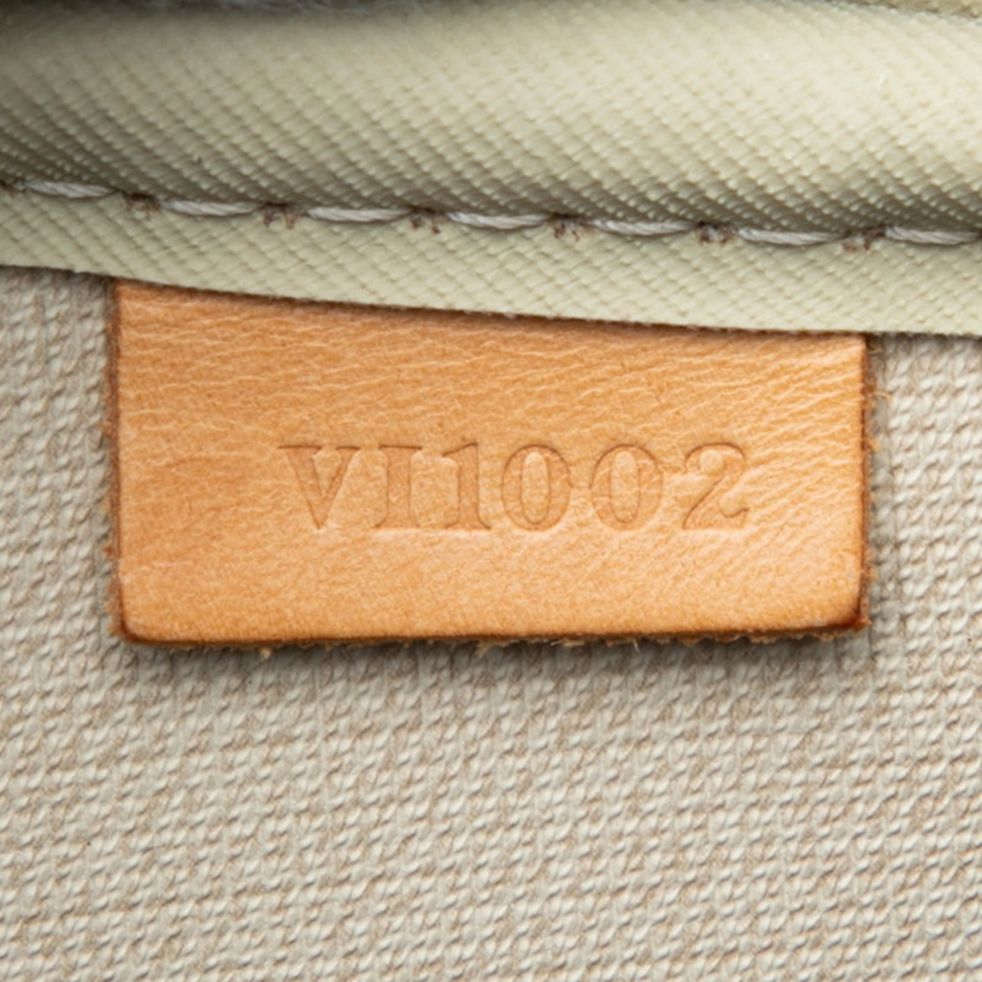 Louis Vuitton Brown Pvc Leather Boston Bag