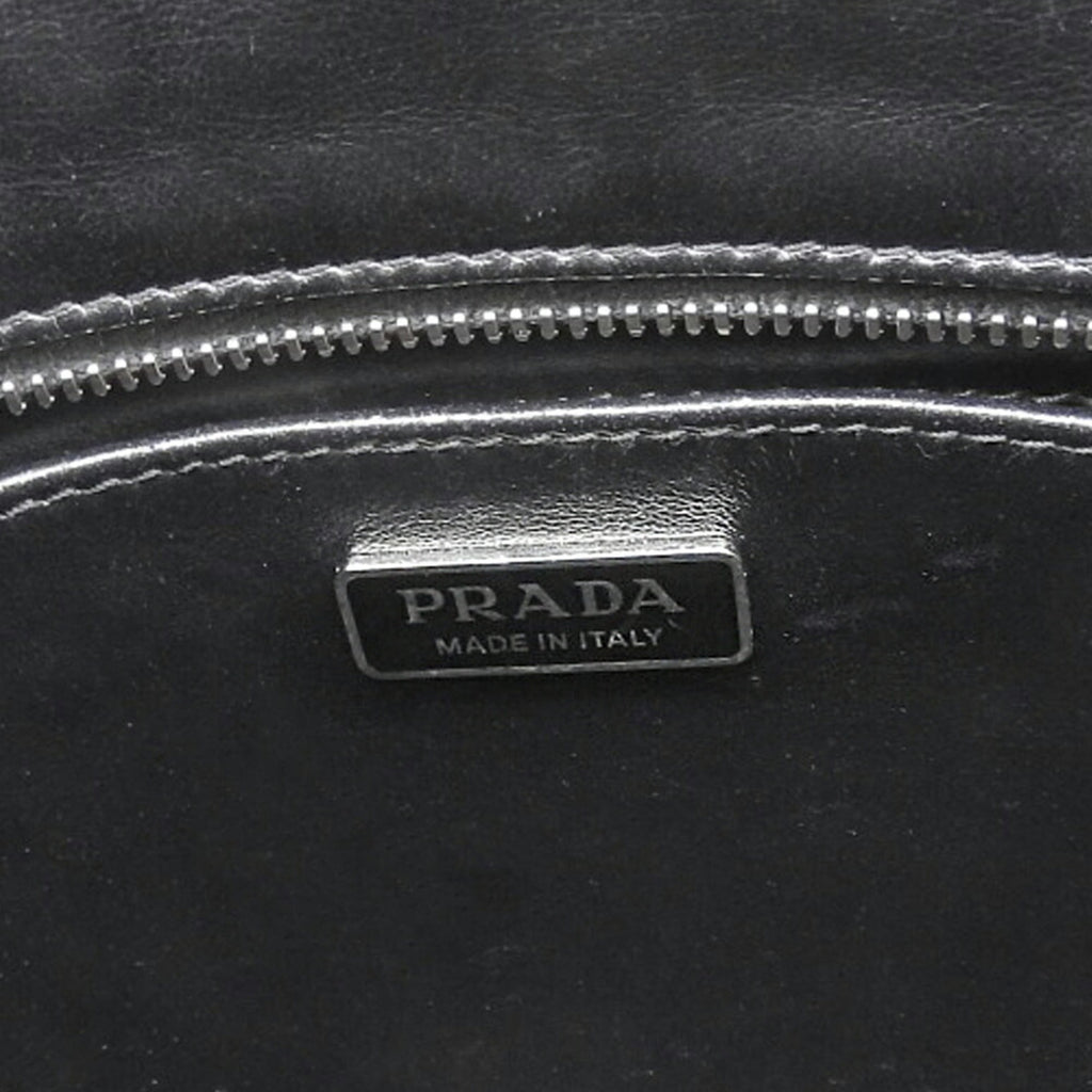 Prada Black Leather Shoulder Bag