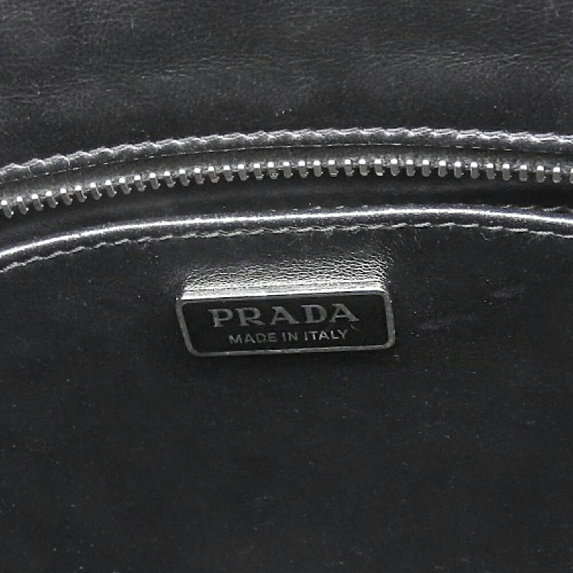 Prada Black Leather Shoulder Bag