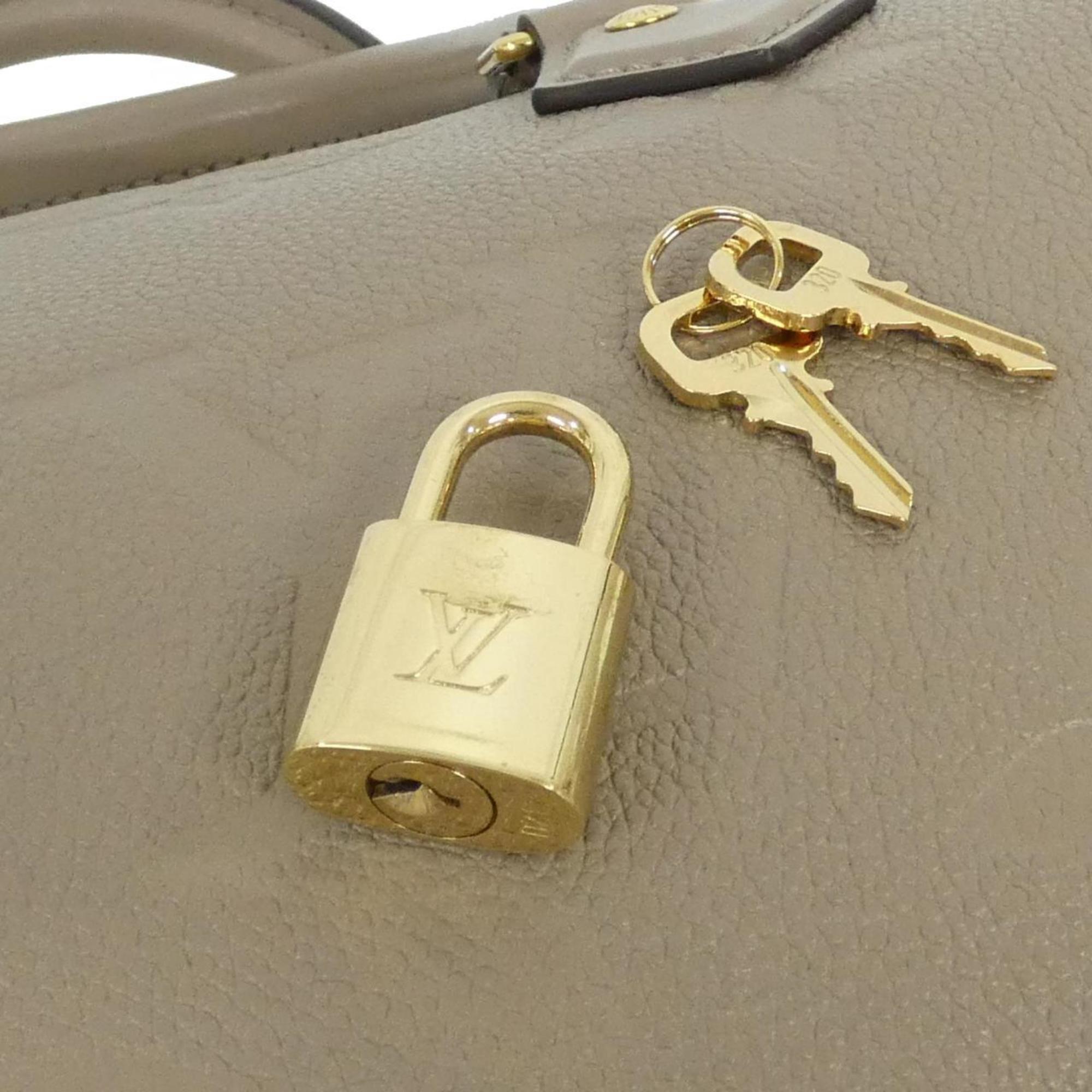 Louis Vuitton Tourterelle Leather Boston Bag