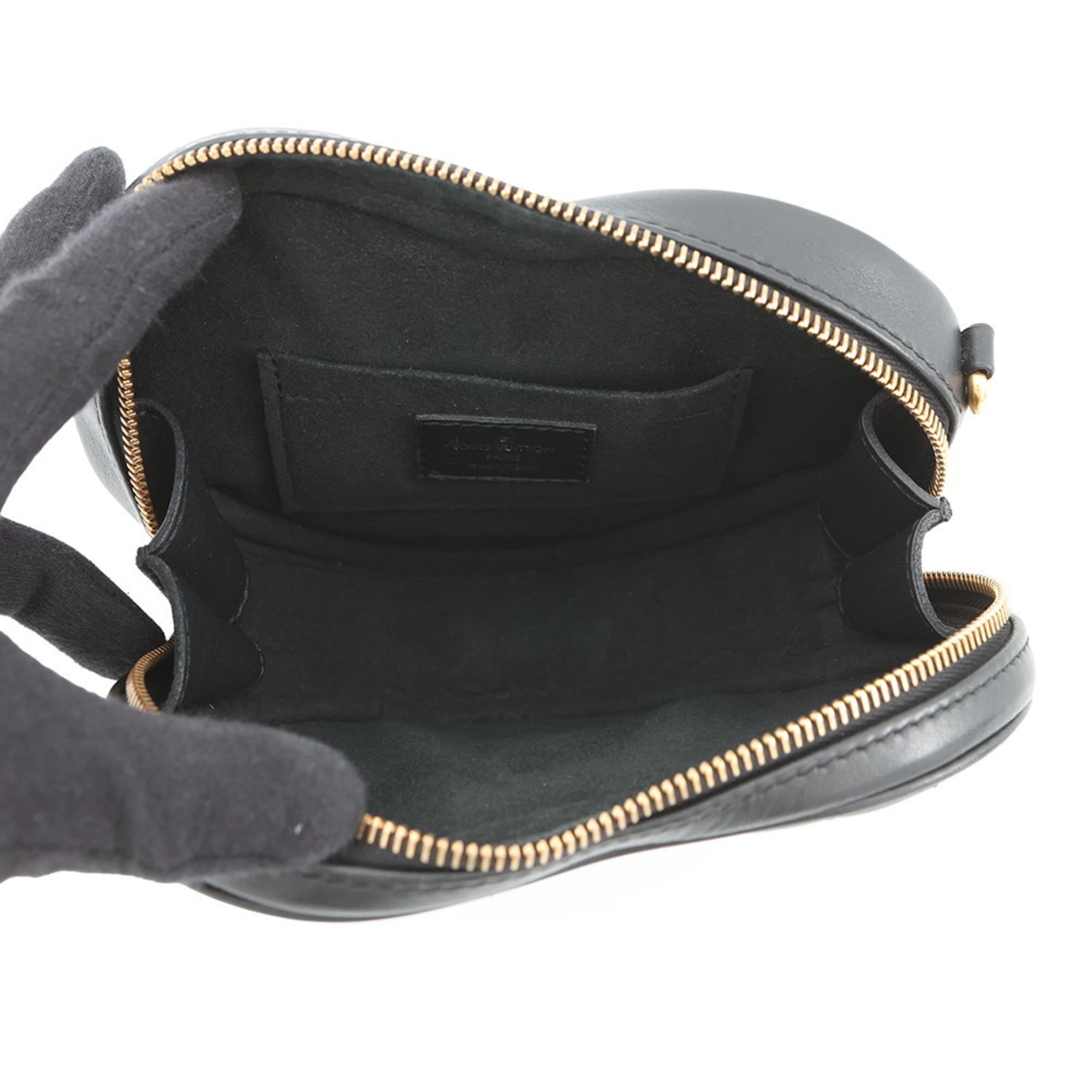 Louis Vuitton Noir Leather Shoulder Bag