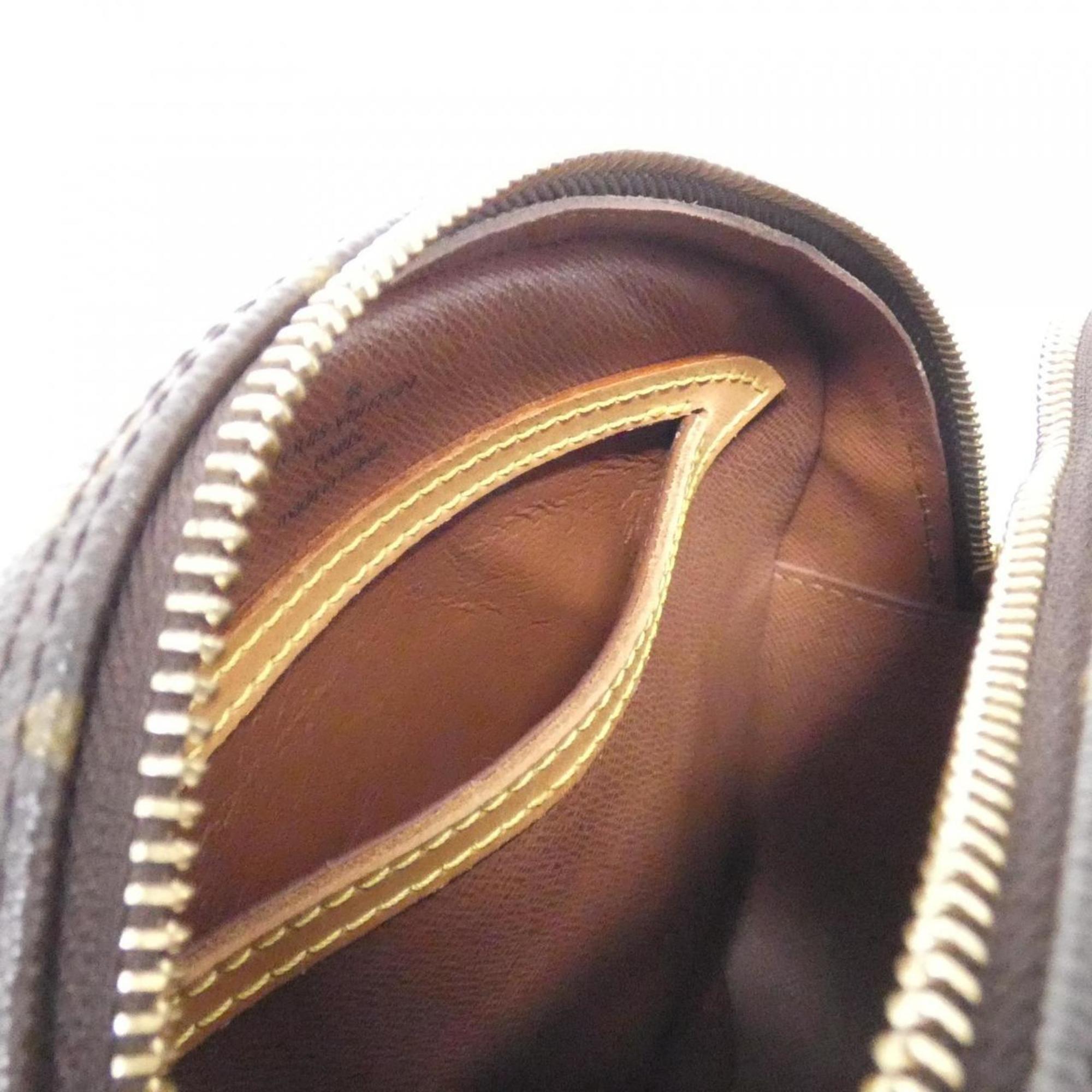 Louis Vuitton Brown Coated Canvas Shoulder Bag