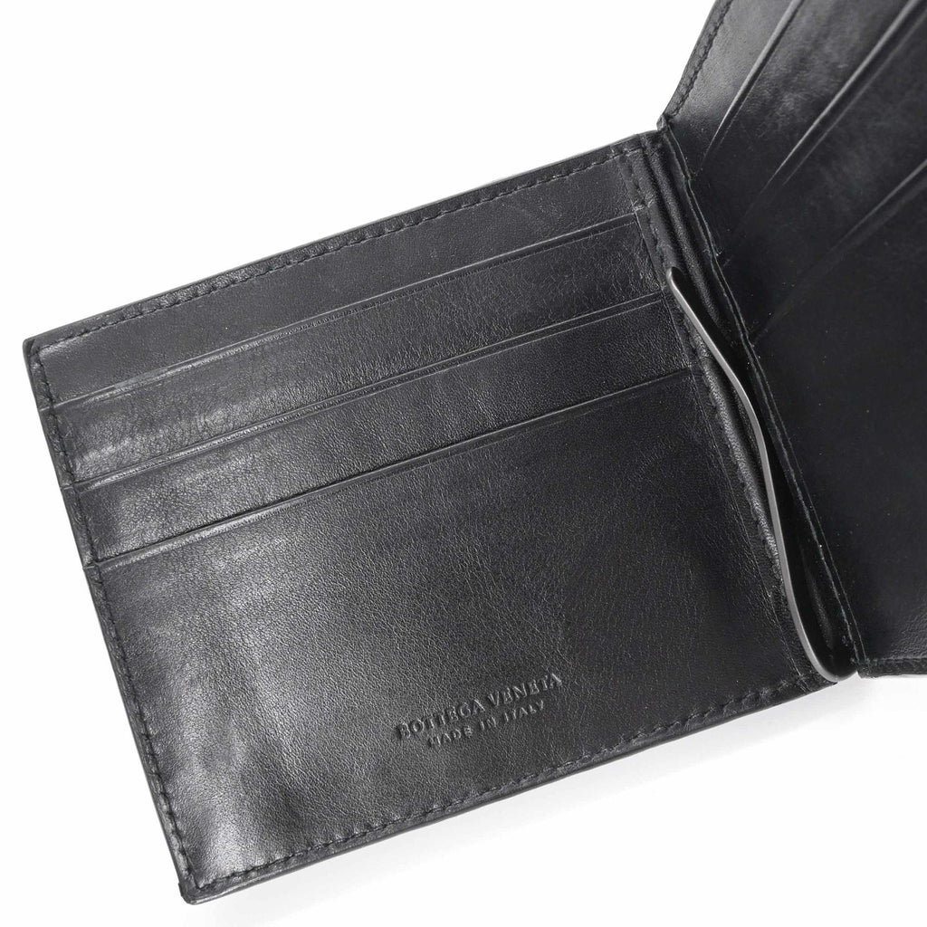 Bottega Veneta Intrecciato Black Money Clip