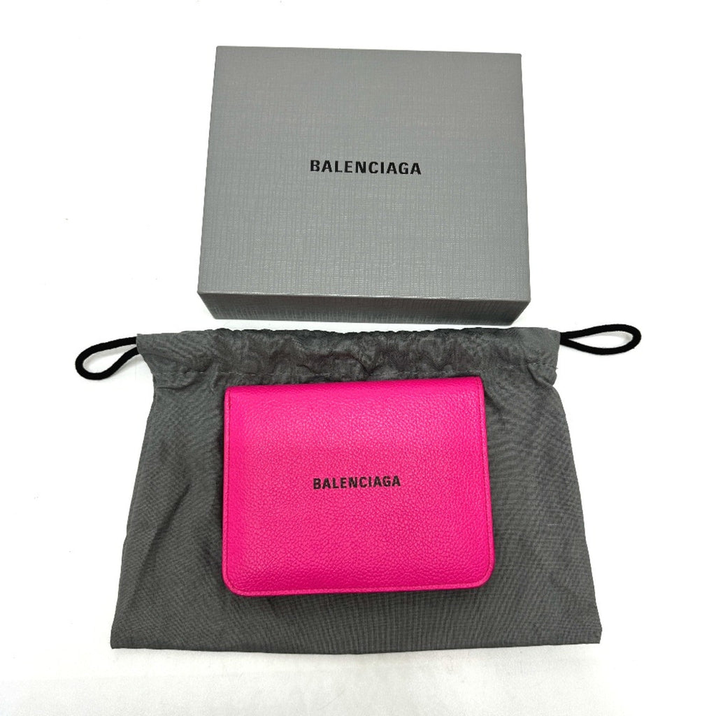 Balenciaga Pink Leather Wallet (Bi-Fold)