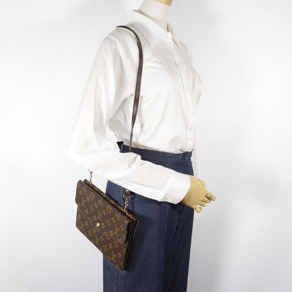 Louis Vuitton Brown Monogram Canvas Shoulder Bag